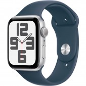 Часы Apple Watch SE 2023 44mm Silver Aluminum Case with Blue Sport Band Часы Apple Watch SE 2023 44mm Silver Aluminum Case with Blue Sport Band