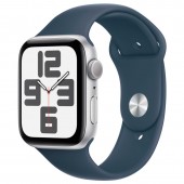 Часы Apple Watch SE 2023 40mm Silver Aluminum Case синий ремешок Часы Apple Watch SE 2023 40mm Silver Aluminum Case синий ремешок