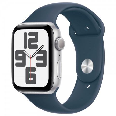 Часы Apple Watch SE 2023 40mm Silver Aluminum Case синий ремешок