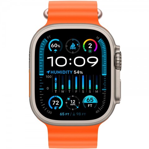 Часы Apple Watch Ultra 2 (GPS+Cellular) 49mm Titanium Case with Orange Ocean Band-1