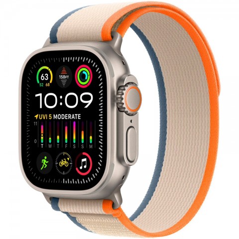 Часы Apple Watch Ultra 2 (GPS+Cellular) 49mm Titanium Case with Trail Loop Orange/Beige