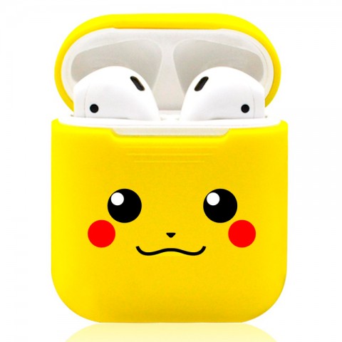 Чехол силиконовый с рисунком для AirPods, в ассортименте