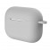 Чехол силиконовый плотный с карабином для AirPods Pro, серый