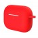 Чехол силиконовый плотный с карабином для AirPods Pro, красный