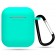 Чехол силиконовый плотный с карабином для AirPods, мятный