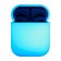 Чехол силиконовый плотный с карабином для AirPods, белый (Nightglow)