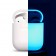 Чехол силиконовый плотный с карабином для AirPods, белый (Nightglow)