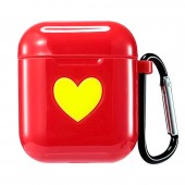 Чехол силиконовый "Сердце" для AirPods, красный Чехол силиконовый "Сердце" для AirPods, красный