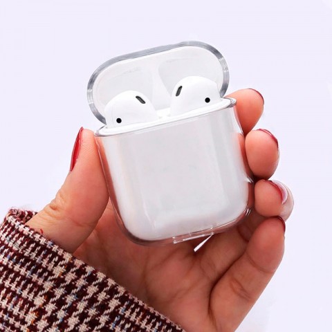 Чехол для AirPods, прозрачный-1