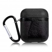 Чехол TPU-кожа для AirPods, черный Чехол TPU-кожа для AirPods, черный