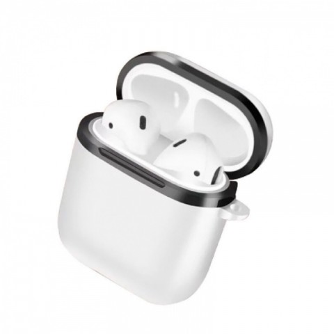Чехол защитный пластиковый для AirPods, белый