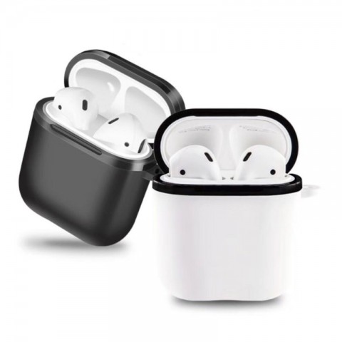 Чехол защитный пластиковый для AirPods, белый-1