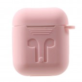 Чехол силиконовый для AirPods, розовый Чехол силиконовый для AirPods, розовый