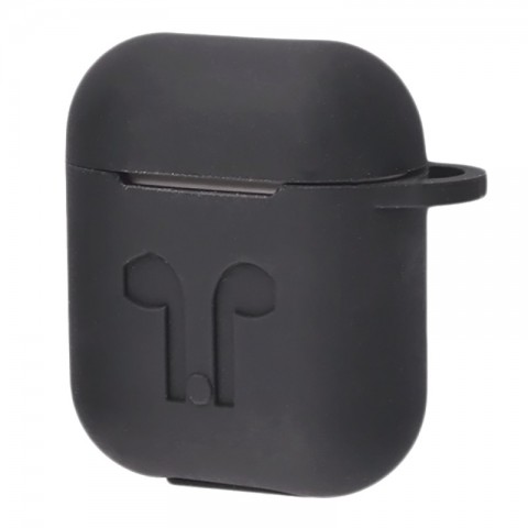 Чехол силиконовый для AirPods, темно-серый-1