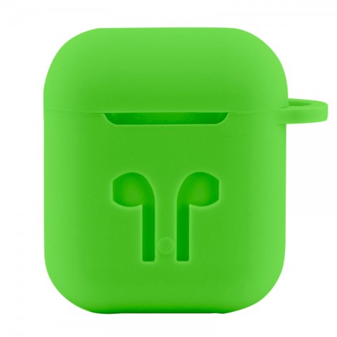 Чехол силиконовый для AirPods, салатовый