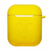 Чехол силиконовый для AirPods, желтый Чехол силиконовый для AirPods, желтый