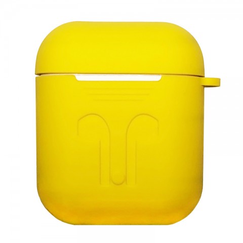 Чехол силиконовый для AirPods, желтый