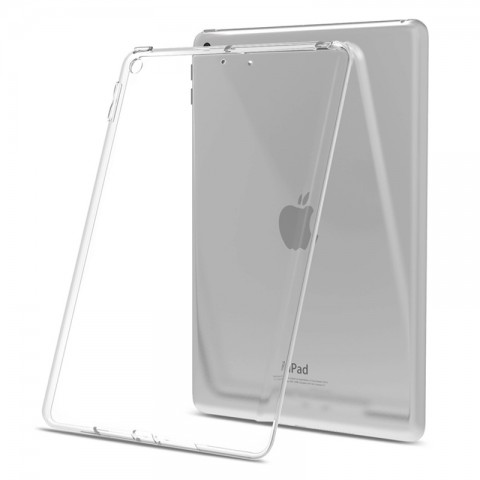 Чехол-накладка глянцевый пластик для iPad 9,7 (2017, 2018) прозрачный