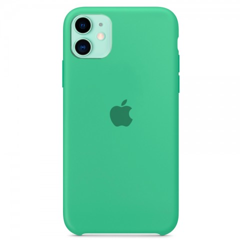 Силиконовый чехол для iPhone 11, светло-зеленый