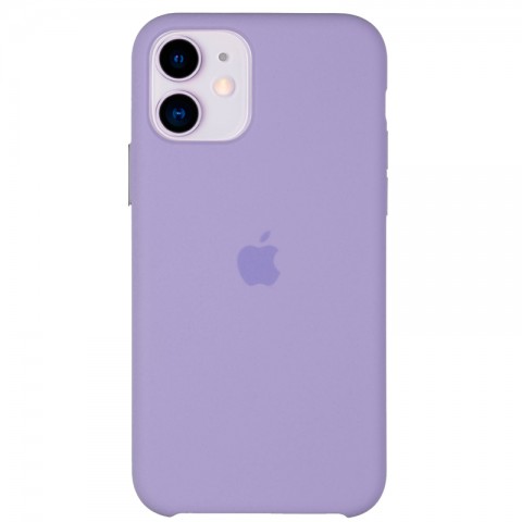 Силиконовый чехол для iPhone 11, светло-сиреневый