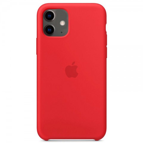 Силиконовый чехол для iPhone 11, красный-1