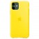 Силиконовый чехол для iPhone 11, ярко-желтый