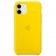 Силиконовый чехол для iPhone 11, ярко-желтый