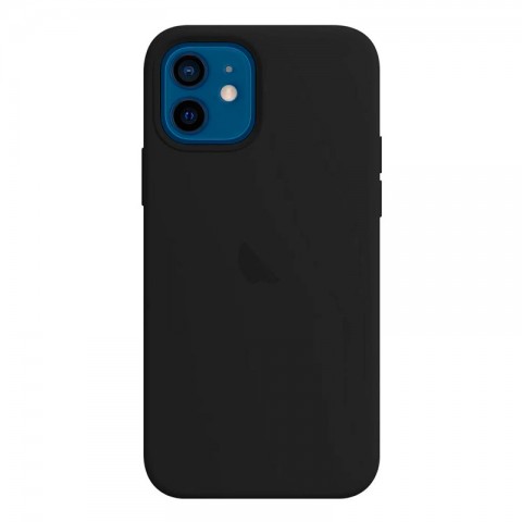 Силиконовый чехол для iPhone 12 mini, черный