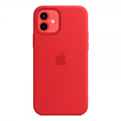 Силиконовый чехол для iPhone 12 mini, красный