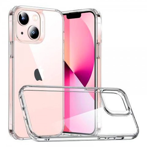 Чехол-накладка iPhone 13 TPU с закрытой камерой, прозрачный-1