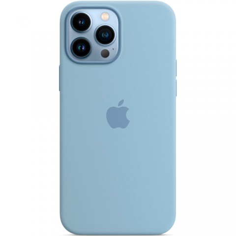 Силиконовый чехол MagSafe для iPhone 13 Pro Max, Blue Fog