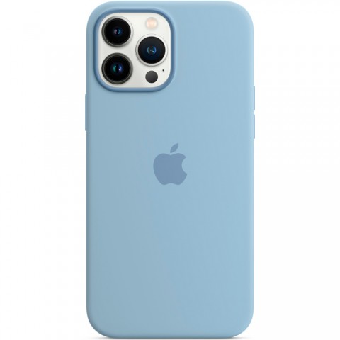 Силиконовый чехол MagSafe для iPhone 13 Pro Max, Blue Fog-2