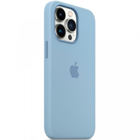 Силиконовый чехол MagSafe для iPhone 13 Pro, Blue Fog-5