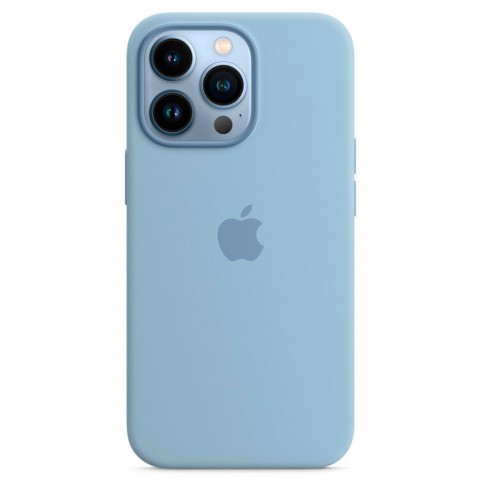 Силиконовый чехол MagSafe для iPhone 13 Pro, Blue Fog-3