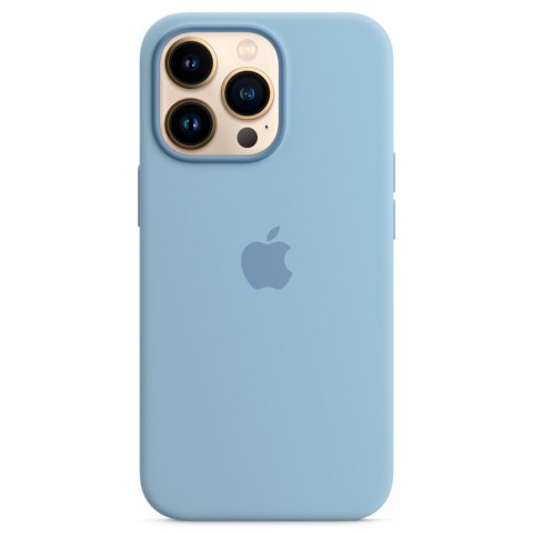 Силиконовый чехол MagSafe для iPhone 13 Pro, Blue Fog-2