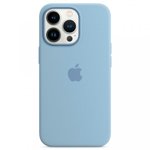 Силиконовый чехол MagSafe для iPhone 13 Pro, Blue Fog