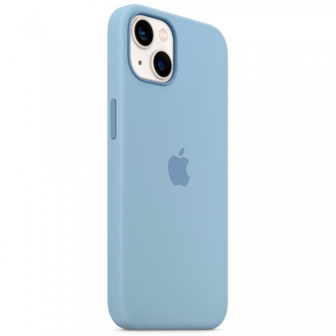 Силиконовый чехол MagSafe для iPhone 13, Blue Fog-6