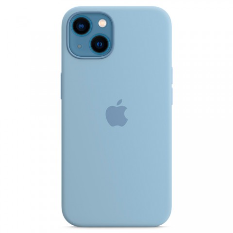 Силиконовый чехол MagSafe для iPhone 13, Blue Fog-2