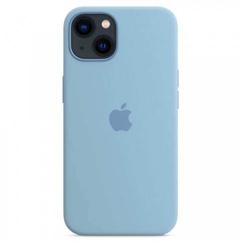 Силиконовый чехол MagSafe для iPhone 13, Blue Fog-1