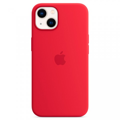 Силиконовый чехол MagSafe для iPhone 13, Red-5