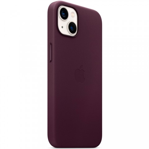 Кожаный чехол MagSafe для iPhone 13, Dark Cherry-2