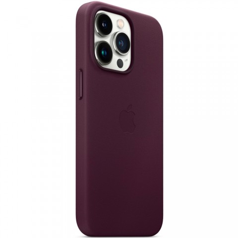 Кожаный чехол MagSafe для iPhone 13 Pro, Dark Cherry-2