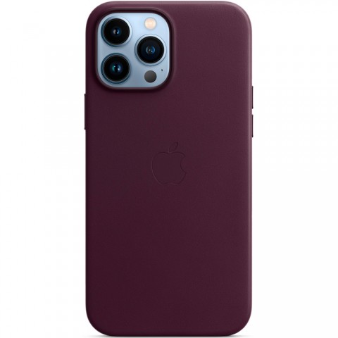 Кожаный чехол MagSafe для iPhone 13 Pro Max, Dark Cherry-1