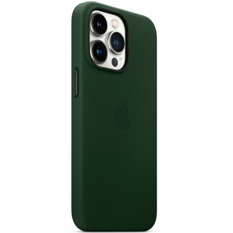 Кожаный чехол MagSafe для iPhone 13 Pro, Sequoia Green-2