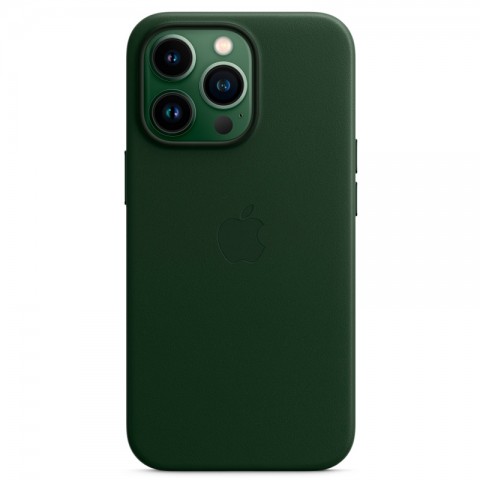 Кожаный чехол MagSafe для iPhone 13 Pro, Sequoia Green-4