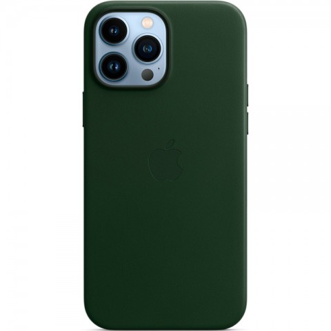 Кожаный чехол MagSafe для iPhone 13 Pro Max, Sequoia Green-4