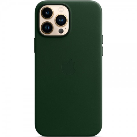 Кожаный чехол MagSafe для iPhone 13 Pro Max, Sequoia Green-1