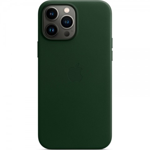 Кожаный чехол MagSafe для iPhone 13 Pro Max, Sequoia Green-3