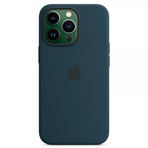 Силиконовый чехол MagSafe для iPhone 13 Pro, Abyss Blue-1