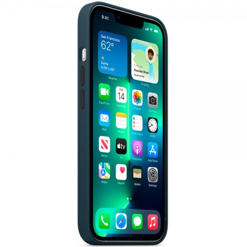 Силиконовый чехол MagSafe для iPhone 13 Pro, Abyss Blue-5